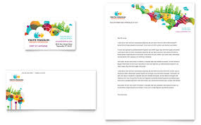 Design and print your own business cards with logo from professional templates. Youth Program Business Card Letterhead Template Word Publisher