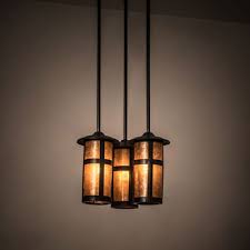 Meyda Tiffany 192830 Fulton Craftsman Brown Multi Pendant Light Fixture Mey 192830