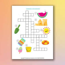 The best free online crossword is brand new, every day. Printable Summer Crossword Puzzle For Kids