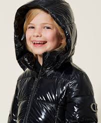 Twinset Piumino Nero Lucido Donna PIUMINO LUCIDO NERO