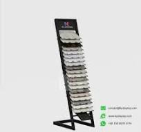 Durable Structure Iron Tube Quartz Stone Sample Display ...