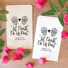 Halloween Wedding Custom Wedding Candy Bags Til Death Do Us Etsy Halloween Wedding Favors Halloween Wedding Favor Bags Custom Wedding Candy