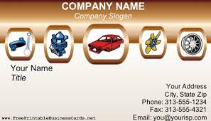An Auto Repair Industry Business Card Featuring An Array Of Car Parts In Full Color Car Repair Shops And Independent Auto Repair Shop Auto Repair Car Workshop
