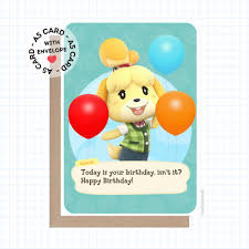 But if you really want to use it, then delete.list {display: Birthday Card Isabelle Animal Crossing Birthday Card Themed Greeting Card Ebay