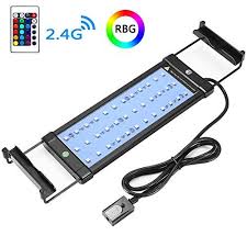 Coodia Aquarium Hood Lighting Color Changing Remote Controlled Dimmable Rgbw Led Light For Aquarium Fish Tan Aquarium Lighting Aquarium Fish Tank Aquarium Hood