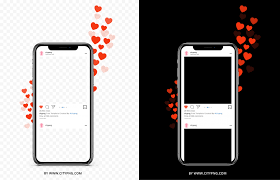 Download Instagram Post Template Iphone X Mockup With Likes Citypng