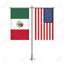 ¡qué cerca estuvo méxico del segundo! Banderas De Bandera Vectoriales De Mexico Y Estados Unidos Colgadas Una Al Lado De La Otra Sobre Postes Plateados Metalicos Mexico Y Estados Unidos Concepto De Amistad Ilustraciones Vectoriales Clip Art Vectorizado