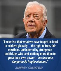 Wise words from former President Jimmy Carter... #thoughttoponder  #wisewords #PresidentJimmyCarter