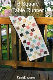 6 Square Table Runner Tutorial Table Runner Tutorial Quilted Table Runners Table Runners