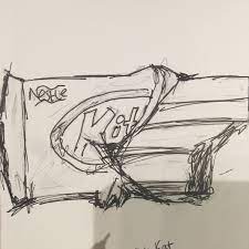 Attempt To Draw An Open Half Eaten Kitkat In Pencil Pen My Drawings Pencil Drawings Drawings