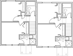 One bedroom typically gets devoted to the owners, leaving another for use as an office, nursery, or guest space. Duplex House Plans Small Duplex House Plans D 339