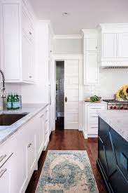 The online kitchen planner works with no download, is free and offers the possibility of 3d kitchen planning. Distressed Runner Complements The White And Navy Blue Cabinetry A Kitchen Runn Custom Kitchen Cabinets Design Navy Blue Kitchen Cabinets Blue Kitchen Cabinets