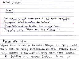Kesan dan pesan untuk sekolah kesan dan pesan untuk sekolah biasanya adalah tugas yang diberikan oleh seorang guru ketika kita akan dihad. Kata Kata Pesan Dan Kesan Guru Galeri