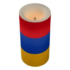 Compare prices on popular products in home decor. Flag Of Armenia Flameless Candle Zazzle Com Candles Custom Candles Armenian Flag