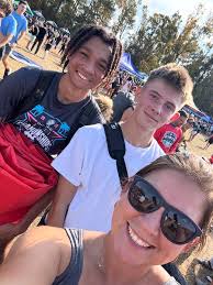 It was the big Cross Country State Meet in Hot Springs! Anna was able to  make All-State in her last high school meet. We also got to cheer