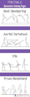 Gymnastics coloring pages, gymnastics coloring page, gym coloring pages, gym coloring page, gymnastics coloring book pages, gymnastics pictures. Printable Gymnastics Coloring Pages 5 Pages Of Gymnastics Skills To Color Listkuliner Com