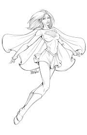 Dc super hero girls follows the adventures of teenage versions of wonder woman, supergirl, bumblebee, batgirl, zatanna, and jessica cruz, who are students at metropolis high school. Supergirl Coloring Pages Best Coloring Pages For Kids