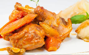 Conejo guisado con sidra y romero: Conejo Guisado Con Patatas Y Setas La Espanola Aceites