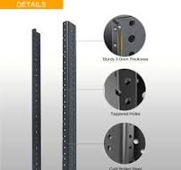 Amazon.com: RIVECO 2 PCS 2U Rack Rails, Tapered Holes Rack ...