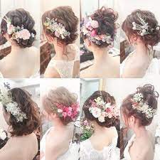 プレ花 卒花のための maricuru マリクルさんはinstagramを利用しています 花材でこんなに変わる ブライダルヘアに合わせる花材比較 maricuru 花嫁さんにとって ドレスや髪型 アクセサリー選びと同じくらい重要なヘッド ブライダルヘア