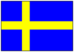 An asymmetrical horizontal cross, with the crossbar closer to the hoist than the fly, with the cross extending to the edges of the flag) on a field of light blue. Afbeeldingsresultaat Voor Zweedse Vlag Flags Of The World Sweden Sweden Flag
