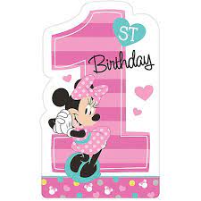 With the help kayla's family members and my sweet celebrations.this event was a hit! 1st Birthday Minnie Mouse Invitations 8ct Party City