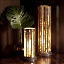Mirror Hurricane Lamp Small Table Lamp Battery Operated Table Lamps Decorative Table Lamps
