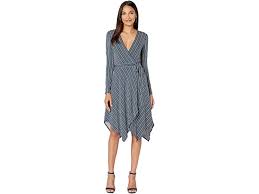 Bcbg maxazria blue printed knit hailey shibori sleeveless bodycon dress size m. Bcbgmaxazria Wrap Knit Dress Zappos Com