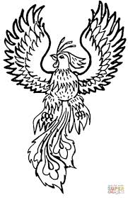 Phoenix Coloring Pages To Download And Print For Free Pictures Of Phoenix Coloring Pages Mythical Creatures