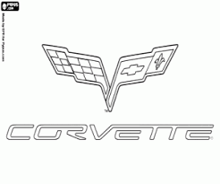 Jul 25 2019 corvettes in cartoons. Chevrolet Corvette Logo Coloring Page Printable Game