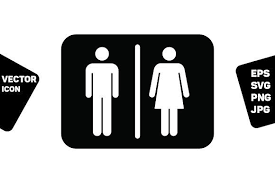 Restroom Sign Vector Man And Woman Restroom Sign Photoshop Design Vector
