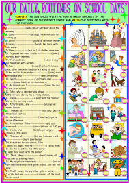 Daily Routines Interactive And Downloadable Worksheet You Can Do The Exercises Online Or Download Regular And Irregular Verbs Irregular Verbs Verb Worksheets