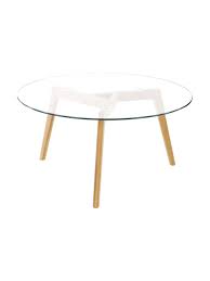 Bei vielen modernen couchtischen kommen holz, metall und glas. Runder Couchtisch Bloom Mit Glasplatte Westwingnow