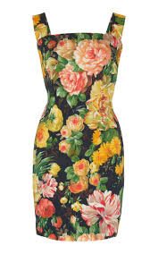 Floral Print Cotton Mini Dress By Dolce Gabbana Now Available On Moda Operandi Mini Dress Floral Cocktail Dress Dolce Gabbana Dress