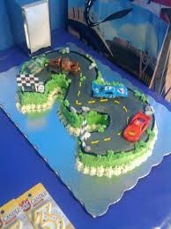 3rd Birthday Car Birthday Cake For 3 Year Old Boy A Boys Third Birthday Cake One Of My Favorites I Ve Done Race Car Cakes Kids Birthday Fun Cars Birthday Parties
