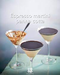 Espresso Martini Panna Cotta Co Op Recipe Kiwi Martini Recipe Espresso Martini Desserts