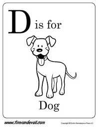 D Is For Dog Letter D Coloring Page Pdf D Is For Dog Alphabet Coloring Pages Letter A Coloring Pages