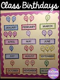Fun Way To Display Your Class Birthdays Class Birthday Display Class Birthdays Birthday Display
