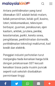 Walaupun sst belum dilaksanakan, dan mekanisma mengenainya juga sedang dikemaskini, namun pihak kastam diraja malaysia telah mengeluarkan senarai barang yang dicadangkan untuk tidak dikenakan cukai jualan sst 2018 ini. Mr Kah Hau Wat On Twitter Senarai Barang Sevis Tidak Kena Sst Nanti Simpan Untuk Rujukan Sama2 Perhatikan Barang Servis Naik Harga Atau Tidak Bermula 1 September 2018 Kah Https T Co Nryjuxl47r