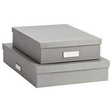 Grey Stockholm Office Storage Boxes Office Storage Container Store Photo Box Storage
