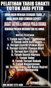 Maybe you would like to learn more about one of these? Pelatihan Totok Jari Petir Halilintar Ala Gus Jagat Satria Angga Praja Buana Jakarta
