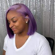 Latoya Chung Smith On Instagram Sleek Purple Rain Bob Frontalsewin Closureinstall A Beautiful Hair Color Purple Hair Black Girl Wig Hairstyles