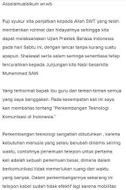 Contoh pidato teks pidato bahasa melayu ringkas for more information and source, see on this link : Pidato Bahasa Indonesia Tentang Teknologi Sketsa