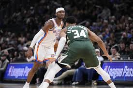 Thunder e Bucks entram em confronto sem suas superestrelas.