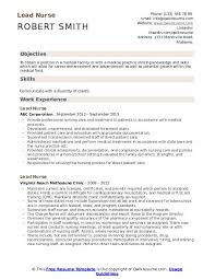 Nursing & medical cv format examples are the best make resume for job application. Lead Nurse Resume Samples Qwikresume