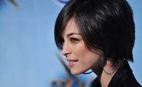 However, a lot of black short hairstyles are available to match with the fashion and trend. Hd Wallpaper Women S Short Black Hair Kristin Kreuk Face Celebrity Brunette Wallpaper Flare