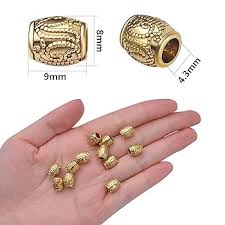 Amazon.com: Hmjpng Metal Spacer Beads, 100pcs Large Hole Column Tube Beads  Loose Rondelle Alloy Tibetan Beads Charm Craft Supplies with 1pcs Plastic  Box for Jewelry Making, Antique Gold, 8 X 9mm
