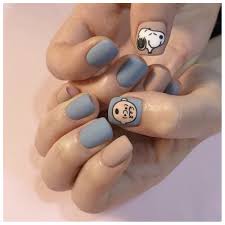 Need some nail design inspiration for your short nails? Amazon Com Canb False Nails Short Matte Fake Nails Art Accessories Cute Press On Nails Sweet Full Cover Nail Tips Colorful Acrylic French Nails For Party And Diy Salons Blue Beauty