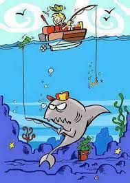 Find & download free graphic resources for shark cartoon. Shark Fishing Share Its Funny