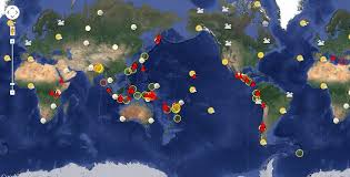 Map Of Active Volcanoes And Recent Earthquakes World Wide Http Earthquakes Volcanodiscovery Com Recent Earthquakes Volcano Interactive Map